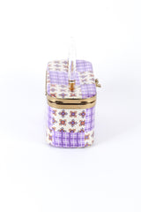 Vintage JB Lou Gingham Box Bag & Scarf Set bag side @recess la