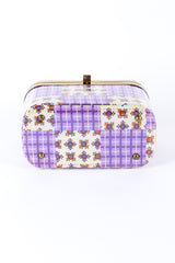 Vintage JB Lou Gingham Box Bag & Scarf Set bag bottom @recess la