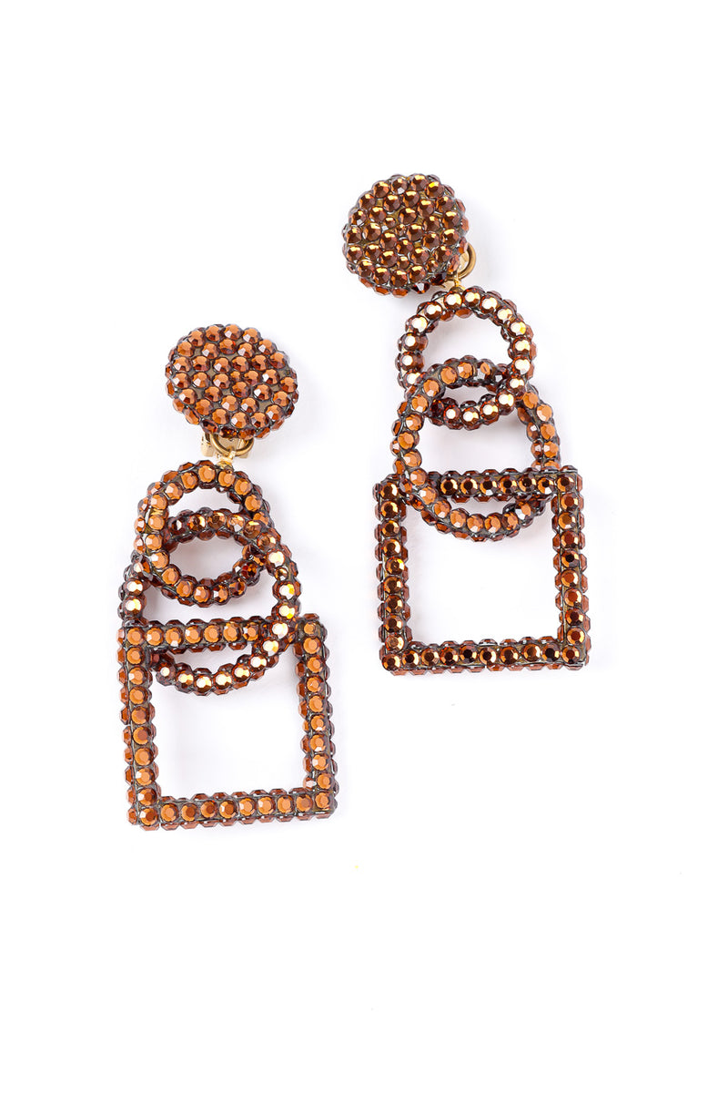 Richard Kerr crystal geometric earrings product shot @recessla