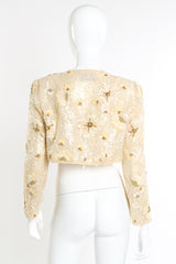 Vintage Richilene Beaded Bolero Jacket back on mannequin @recessla