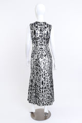 Roberto Cavalli 2016 Resort Collection Snow Leopard Sequin Gown on mannequin @RECESS LA