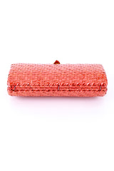 Rodo Chilli Red Shoulder Clutch bottom @RECESS LA