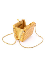 Rodo Woven Strap Purse open @RECESS LA