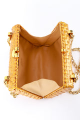 Rodo Cable Chain Shoulder Clutch interior @RECESS LA