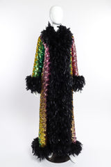 Rainbow Sequin Coat by Fredrick's of Hollywood on mannequin @recessla