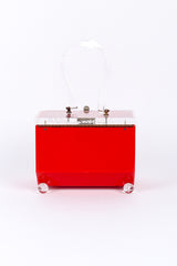 Vintage Hexagon Lucite Box Bag back @recessla