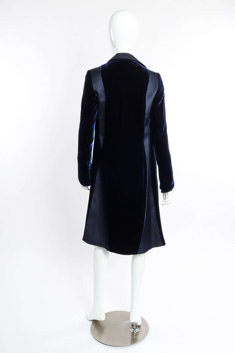 Vintage Richard Tyler Silk Panel Velvet Duster back on mannequin @recessla