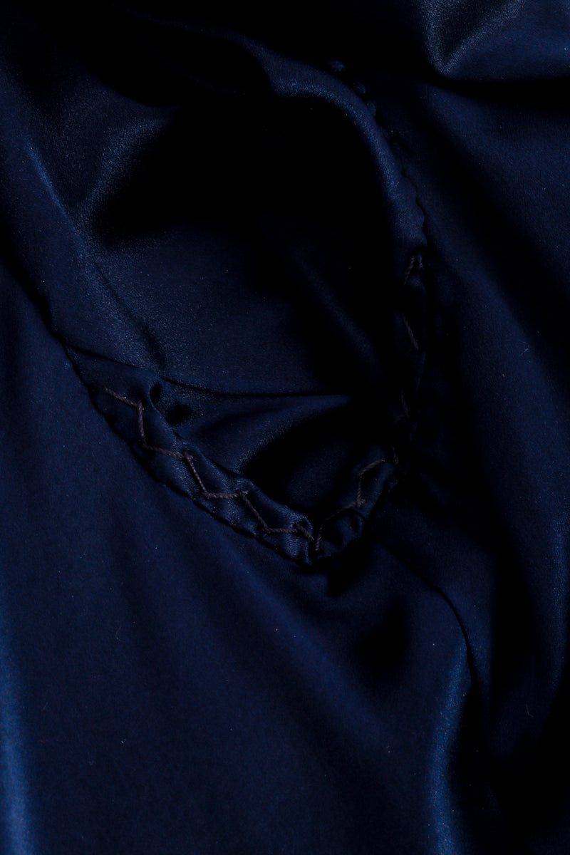 Vintage Richard Tyler Silk Panel Velvet Duster armpit seam closeup @recessla