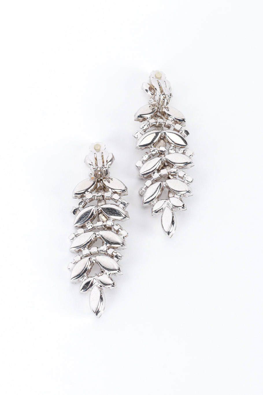 Robért Originals Crystal Marquis Leaf Drop Earrings clips @RECESS LA