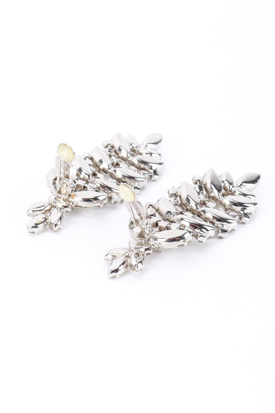 Robért Originals Crystal Marquis Leaf Drop Earrings clips @RECESS LA