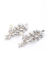 Robért Originals Crystal Marquis Leaf Drop Earrings clips @RECESS LA