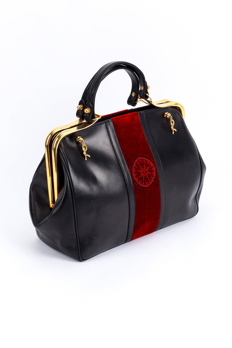 Roberta Di Camerino Caravel Leather Frame Handbag @RECESS LA