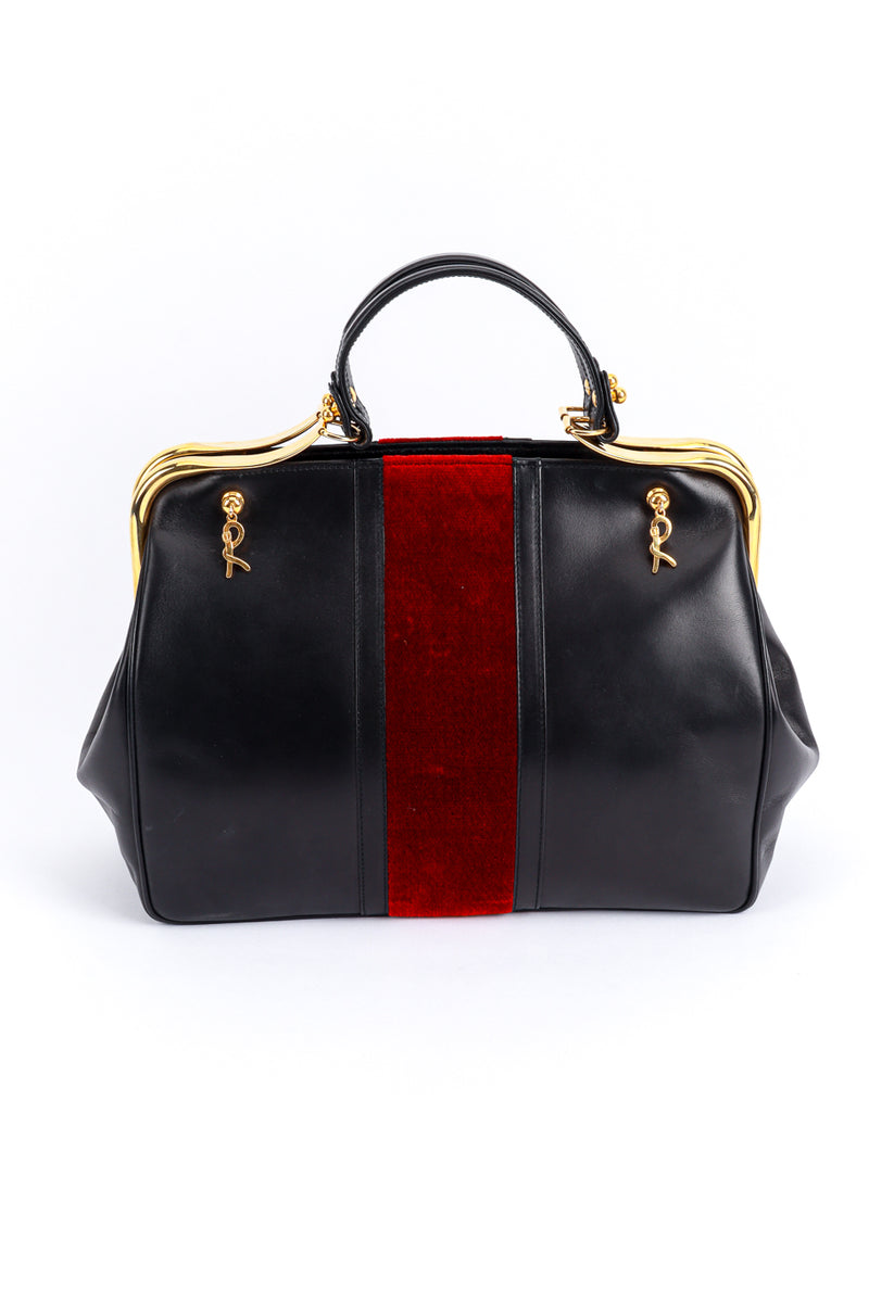 Roberta Di Camerino Caravel Leather Frame Handbag back @RECESS LA