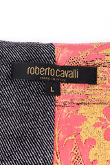 Roberto Cavalli Animal Patchwork Dress signature label @recess la