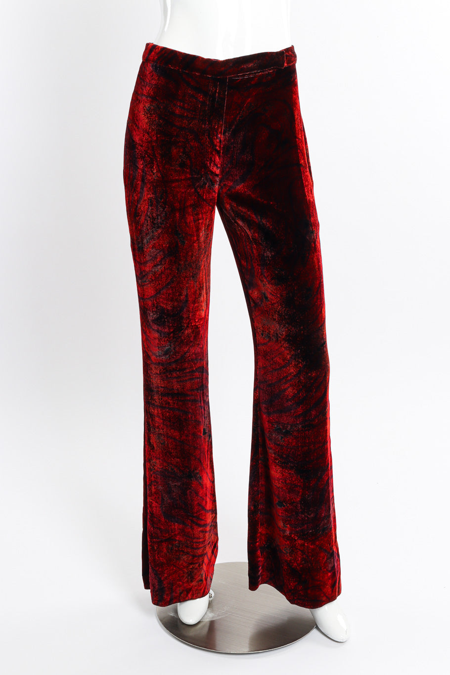 Velvet Stripe Flare Pant by Roberto Cavalli on mannequin @recessla