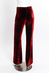 Velvet Stripe Flare Pant by Roberto Cavalli on mannequin back @recessla