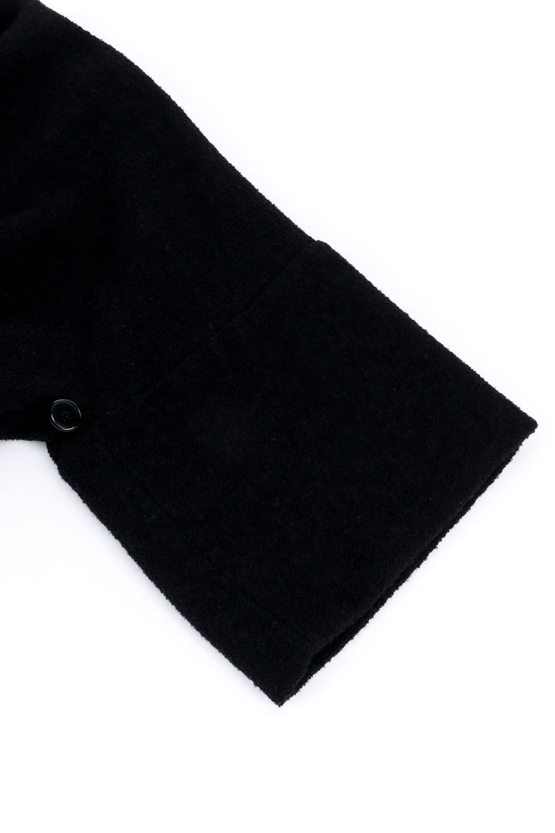 Vintage Romeo Gigli Nubby Wool Duster sleeve closeup @recess la