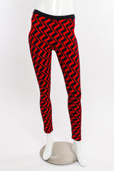 Rudi Gernreich 2018 F/W Zig Zag Knit Pant front view on mannequin @Recessla