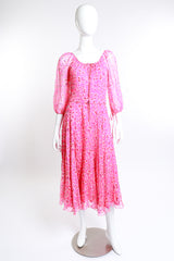 Vintage Saz Boutique Floral Chiffon Maxi Dress on mannequin @RECESS LA