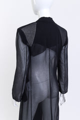 Salvatore Ferragamo Sheer Longline Blazer Coat on mannequin @RECESS LA