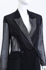 Salvatore Ferragamo Sheer Longline Blazer Coat on mannequin @RECESS LA