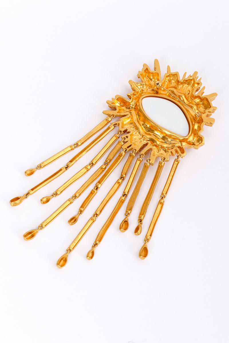 Schiaparelli Surrealist Bursting Eye Brooch back @recessla