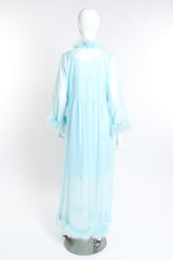 Vintage Sears Marabou Trim Robe & Chemise Set back on mannequin @recess la