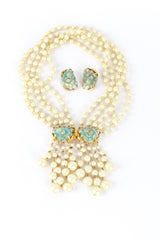 Vintage 5 Strand Bead & Morenci Necklace & Earring Set @RECESS LA