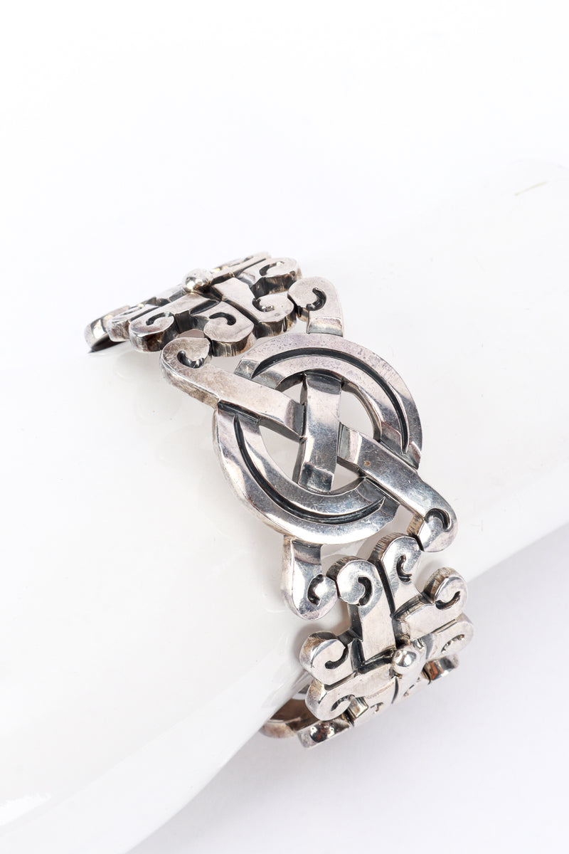 Taxco Sterling Silver Celtic Knot Link Bracelet detail @RECESS LA