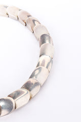 Taxco Sterling Silver Link Scale Collar Necklace wear @RECESS LA