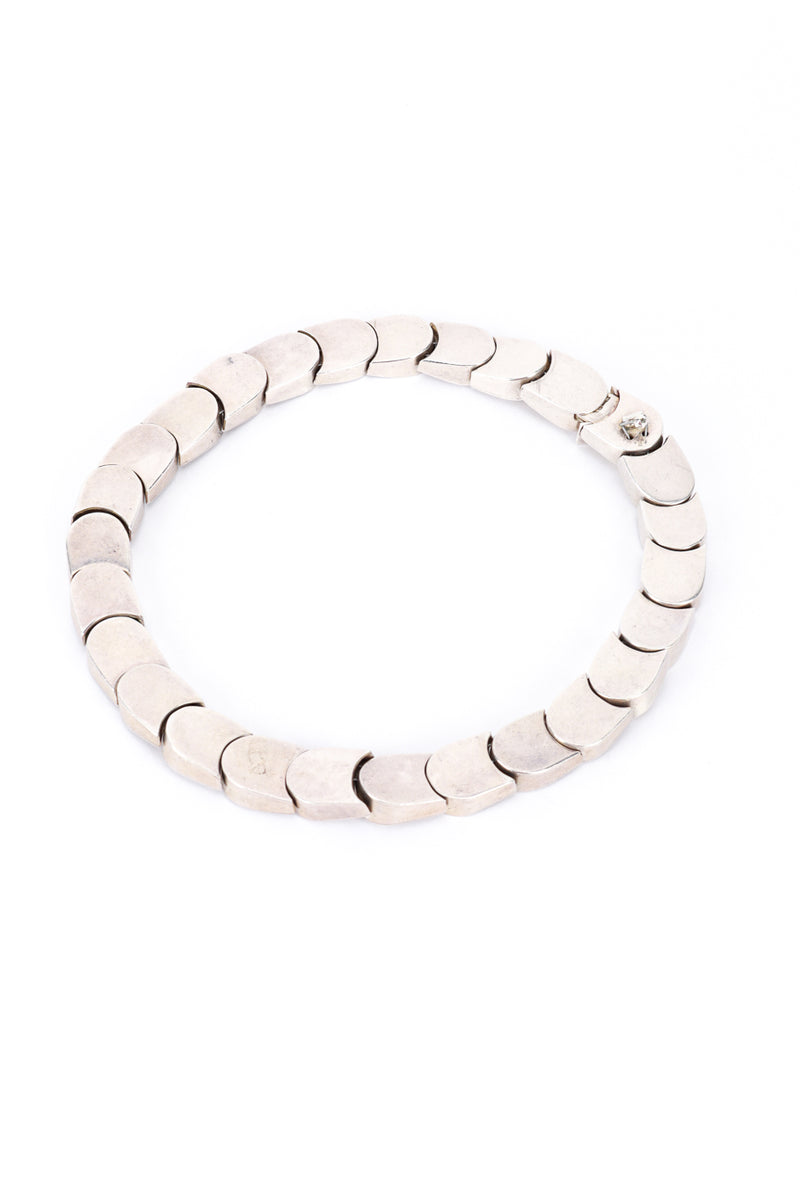 Taxco Sterling Silver Link Scale Collar Necklace @RECESS LA