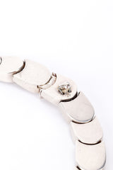 Taxco Sterling Silver Link Scale Collar Necklace clasp @RECESS LA