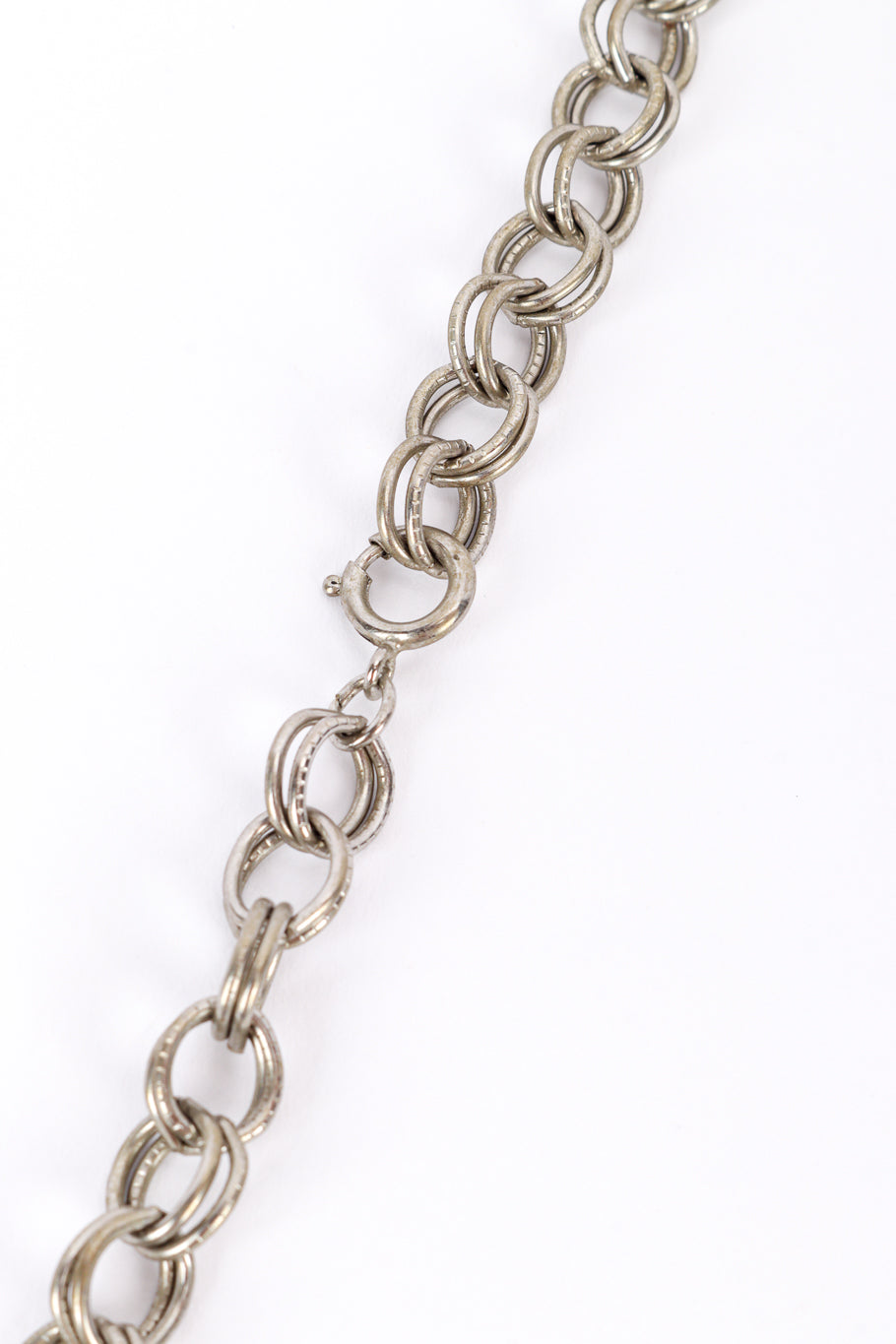 Vintage Boca de Veritas Door Knocker Necklace chain closure closeup @recessla