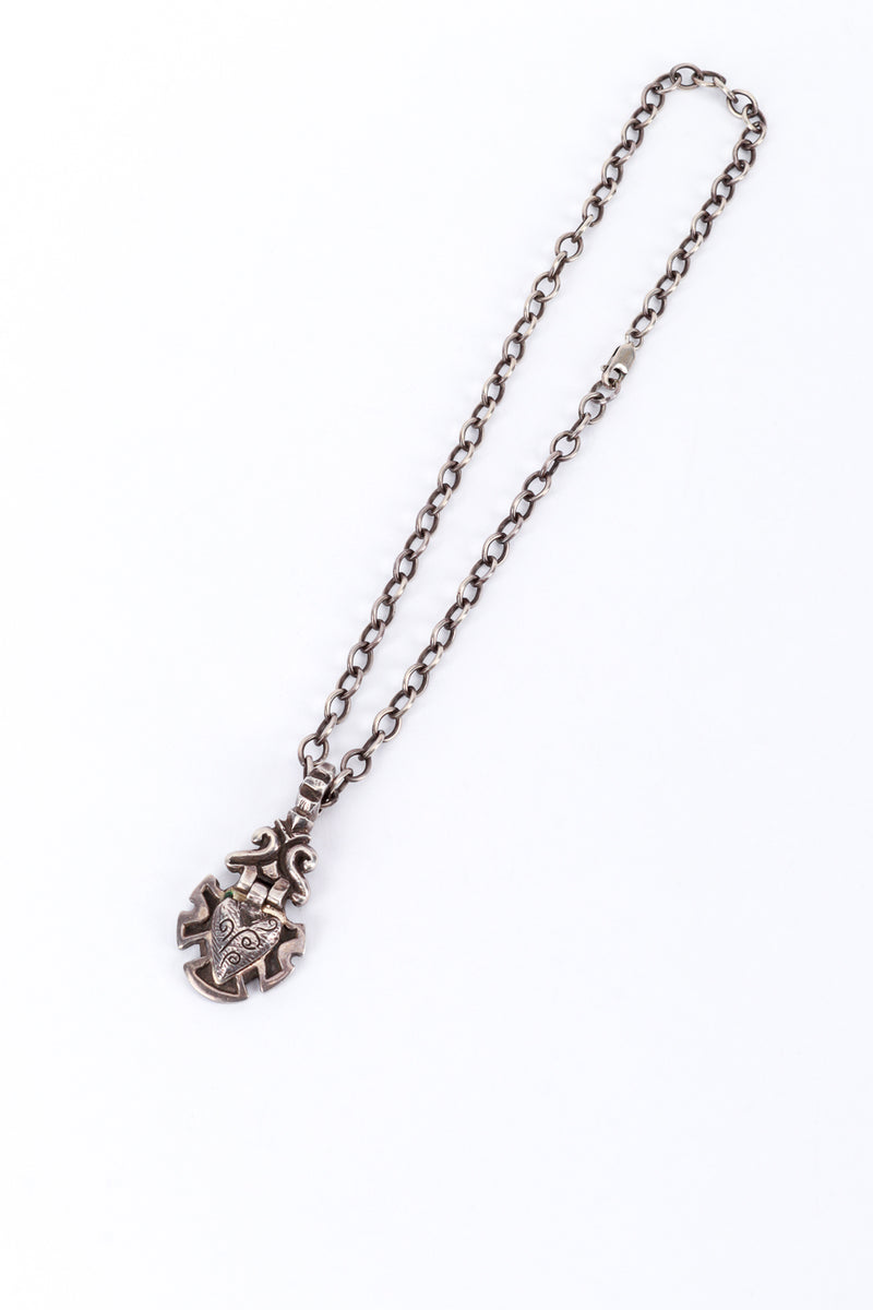 Kara Varian Baker Sterling Silver Heart Locket Pendant Necklace @RECESS LA