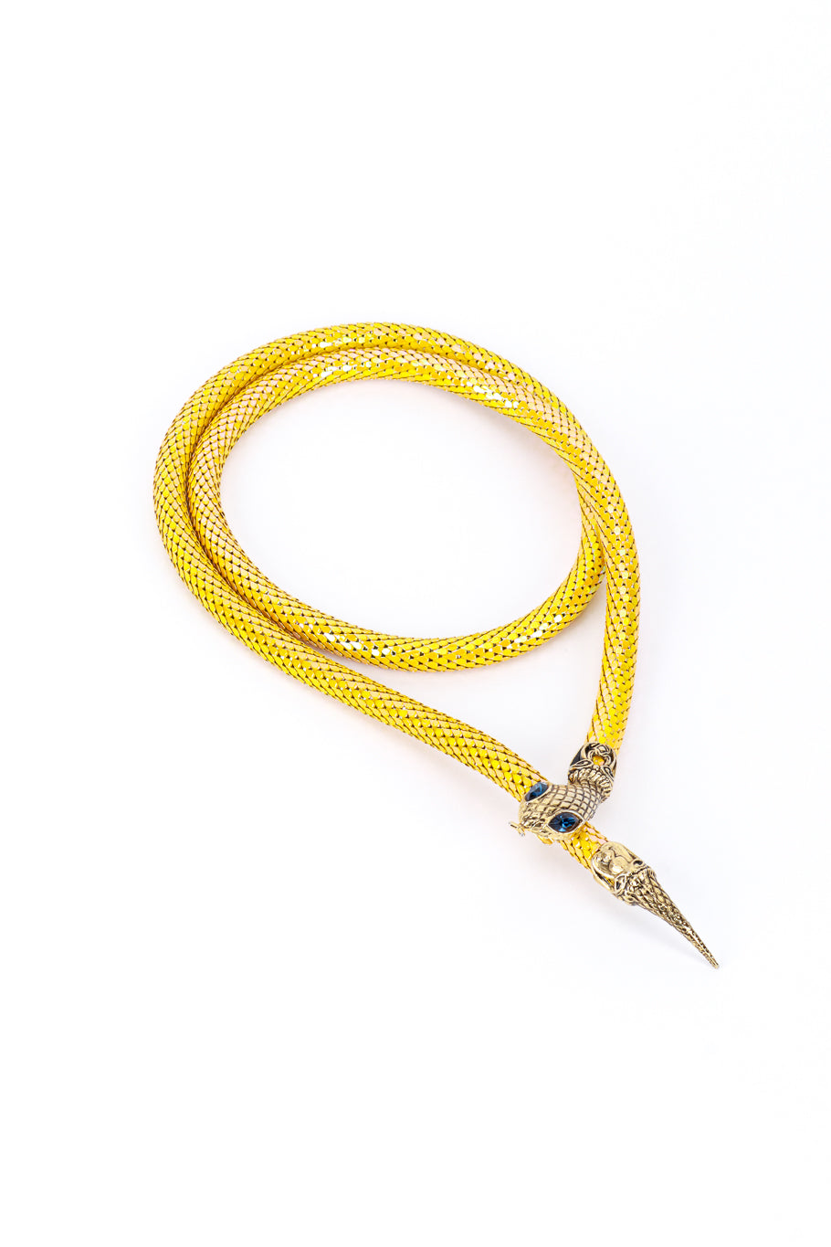 Vintage Iridescent Gold Mesh Snake Necklace Belt @RECESS LA