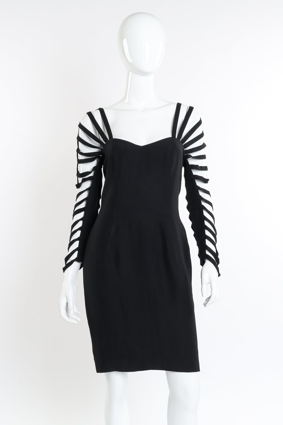 Vintage Sophie Sitbon Cage Top Mini Dress front on mannequin @recessla