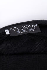 Vintage St. John Mesh Knit Dress signature label closeup @recessla