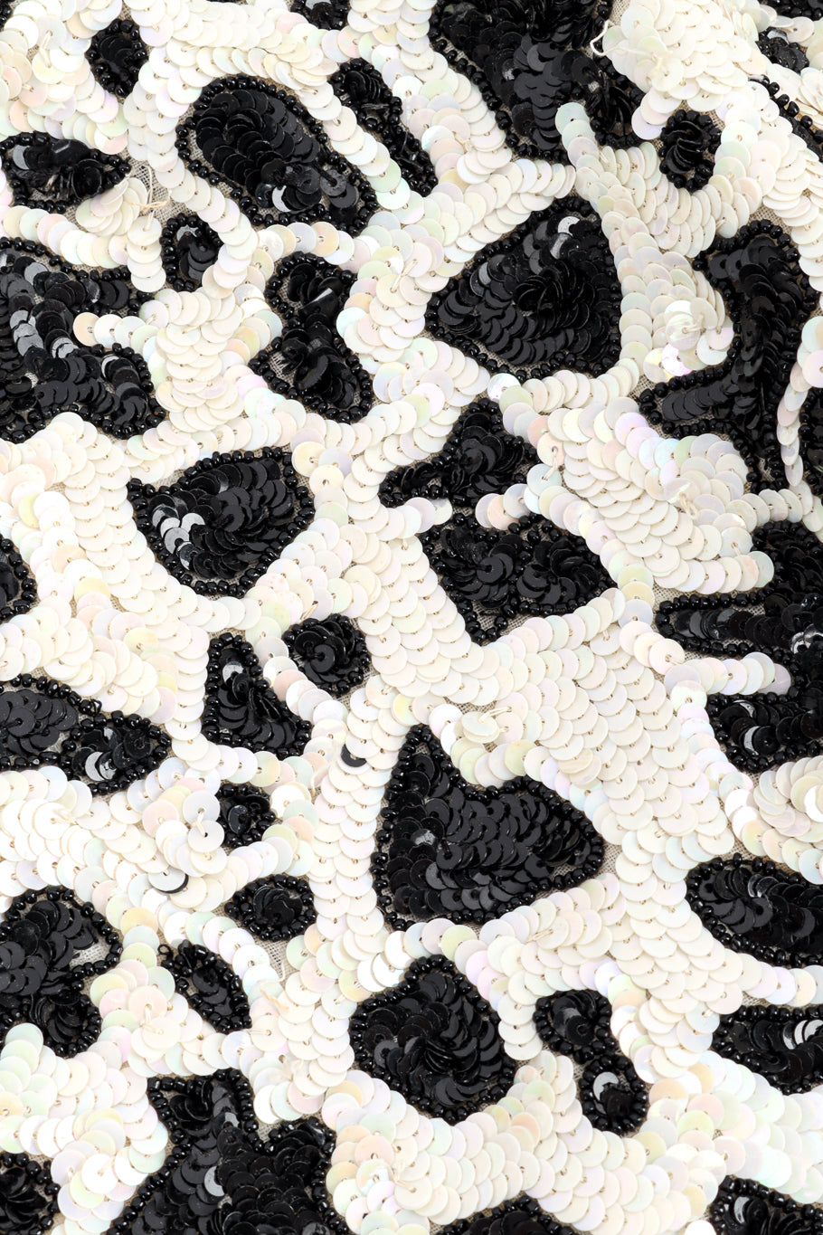 Vintage Jeanette Animal Print Sequin Jacket sequin closeup @recess la