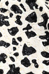 Vintage Jeanette Animal Print Sequin Jacket sequin closeup @recess la