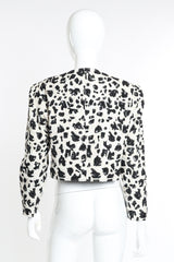 Vintage Jeanette Animal Print Sequin Jacket back on mannequin @recess la