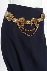 Vintage Streets Ahead Leopard Charm Chain Drop Belt on mannequin @recessla