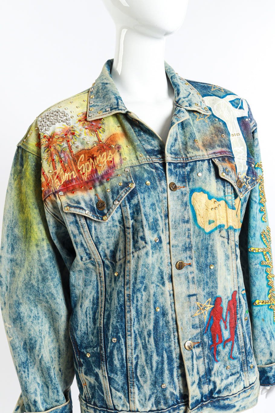 Vintage Tony Alamo Palm Springs Jacket front on mannequin closeup @recess la