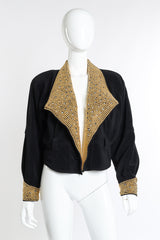 Vintage The Icing Crystal and Dome Stud Jacket front on mannequin @recess la