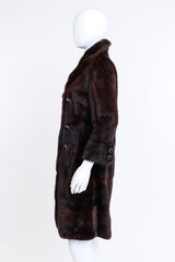 The Royal Fur Co Classique Mink Fur Coat side @RECESS LA