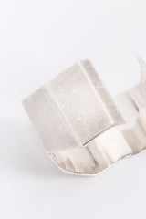 Vintage Tiffany & Co. Sterling Fold Cuff Bracelet side closeup @recess la