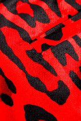 Tom Ford Velvet Animal Print Pant mend closeup @recess la