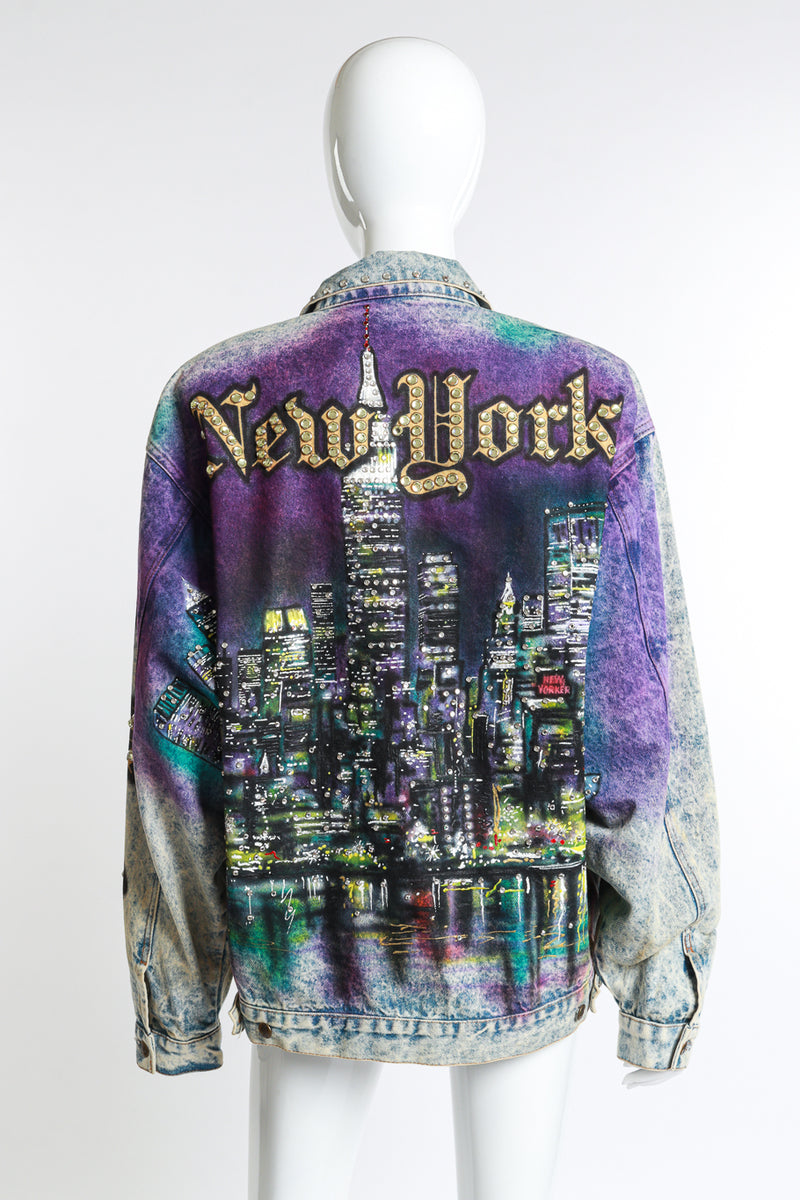 Vintage Tony Alamo New York Big Apple Jacket IV back on mannequin @recess la