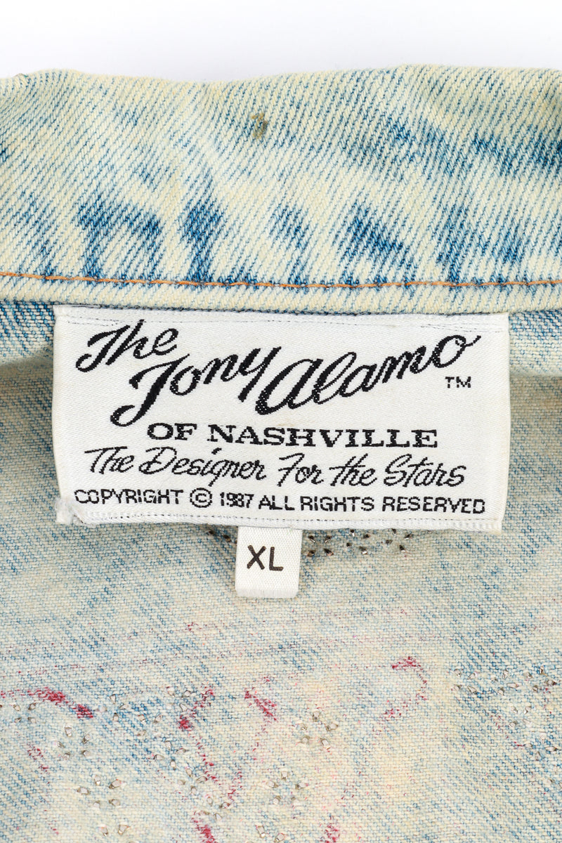 Vintage Tony Alamo New York Skyline Jacket II label @recess la