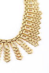 Trifari Geometric Feather Collar Necklace detail @RECESS LA