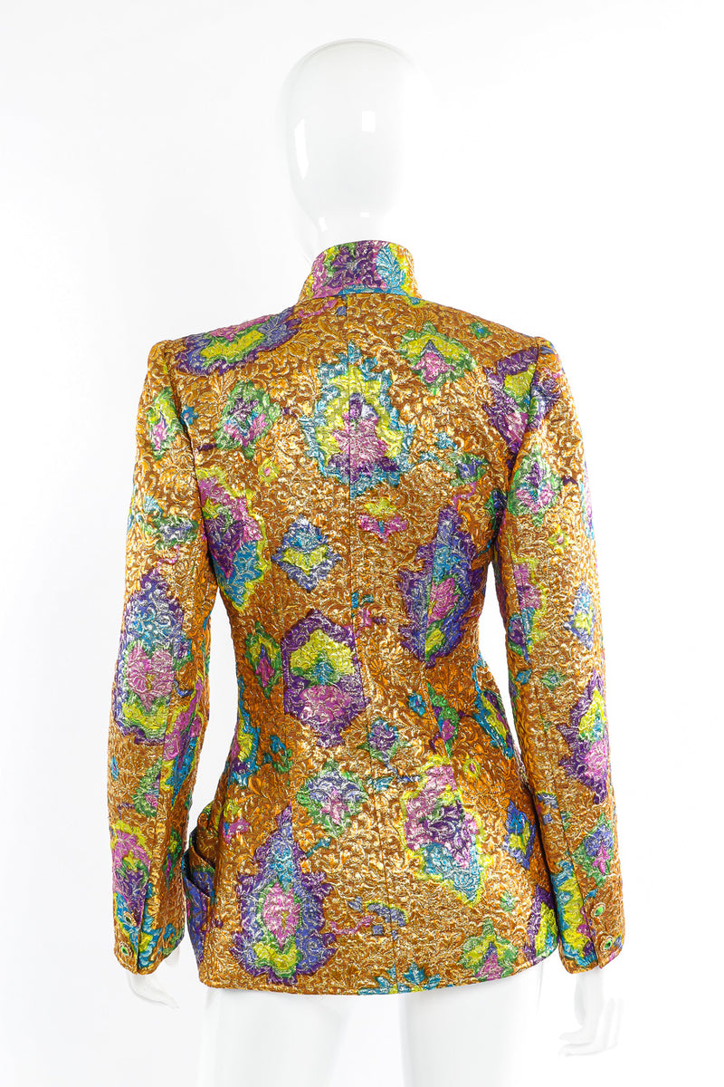 Brocade jacket by Emmanuel Ungaro on mannequin back @recessla